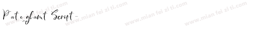 Pateglamt Script字体转换